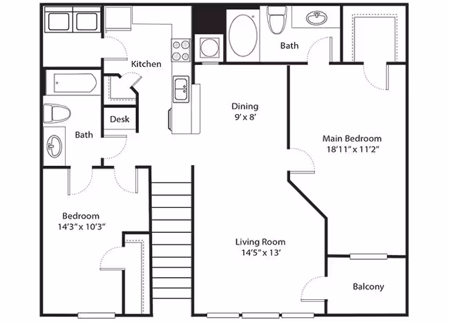 Unit 2002 2402 floor plan